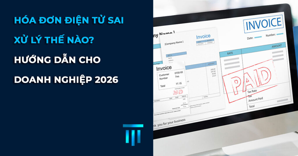 Hóa đơn điện tử sai xử lý thế nào? Hướng dẫn cho doanh nghiệp 2026